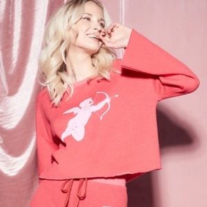 Wildfox Flora Stupid Cupid Sweatshirt NWT